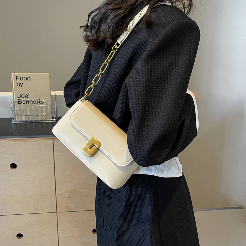 新款ins通勤单肩腋下法棍包百搭时尚通勤包小包包斜挎包洋气10685