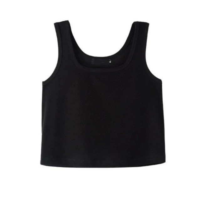 大码女装韩版胖mm内搭遮副乳神器黑色显瘦叠穿背心女吊带打底短款