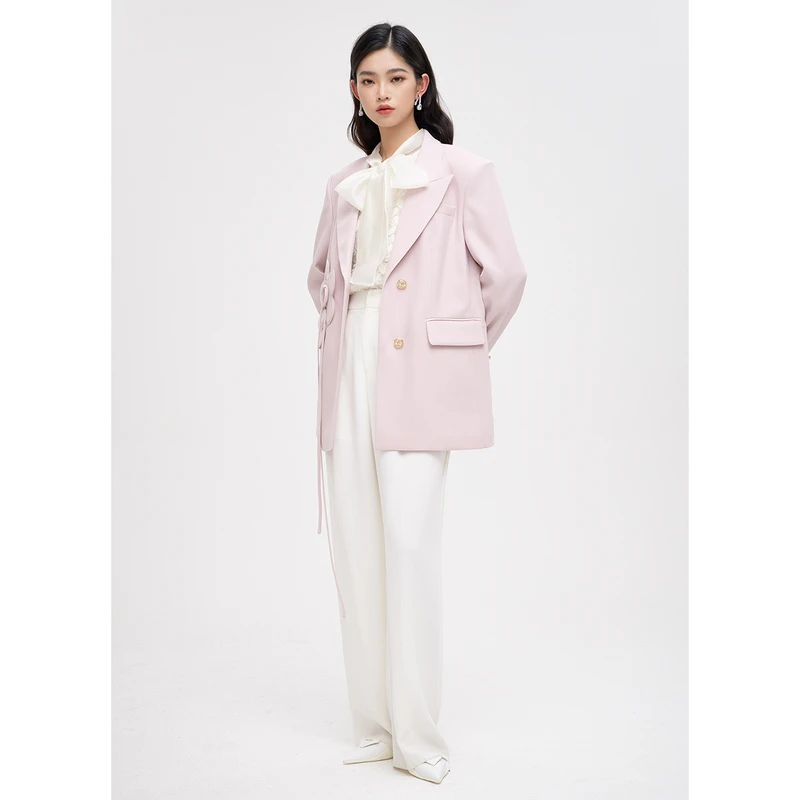 missCOCOON花朵设计感小个子西装春装新款女装气质休闲外套女