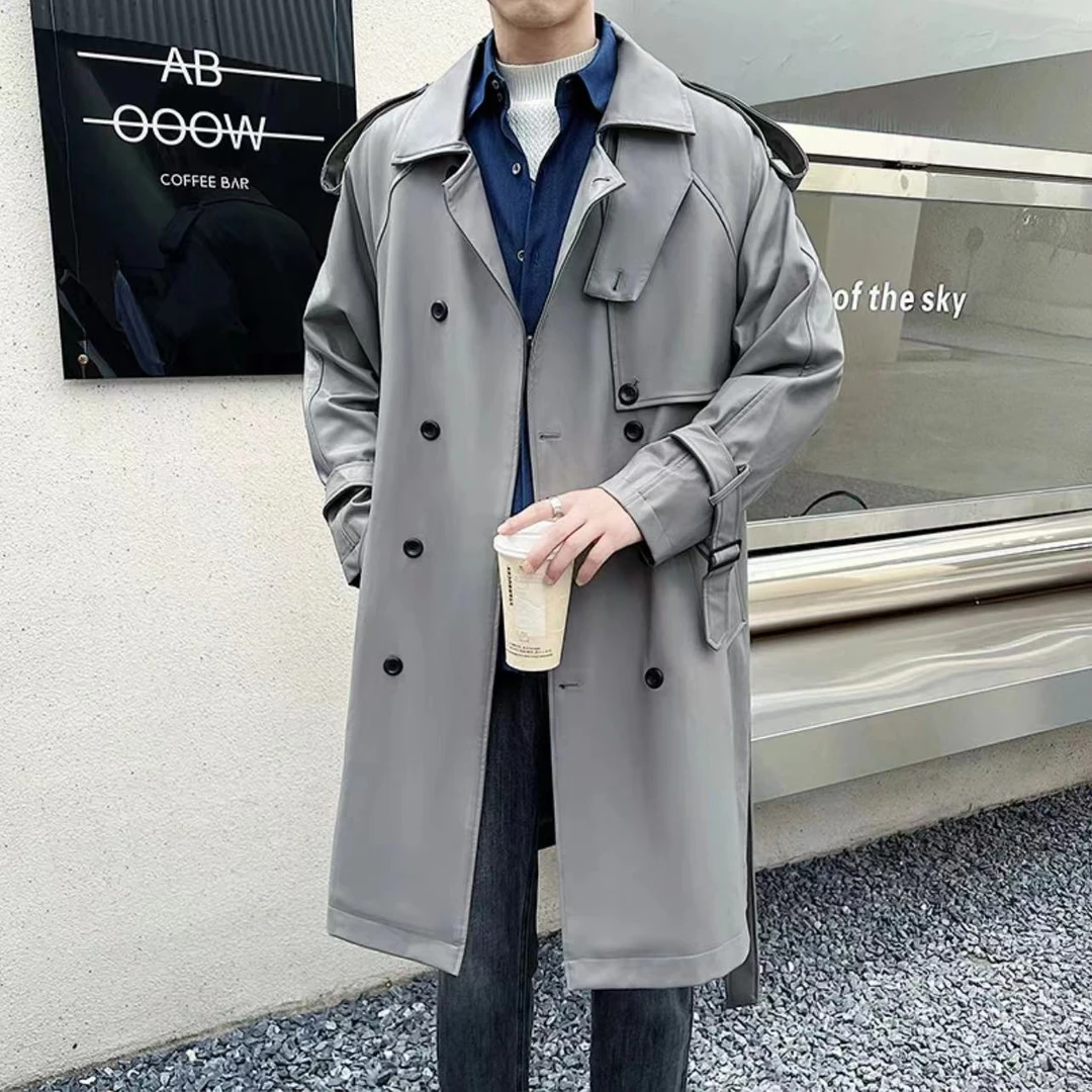 #2567-潮流爆款皮风衣外套