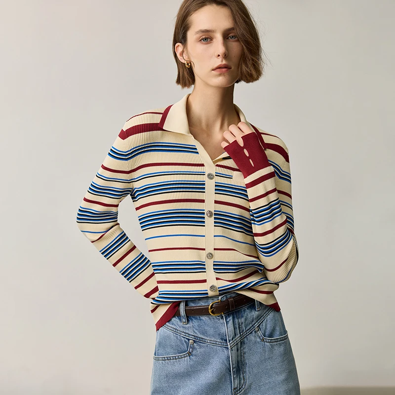 【大叔专属】LILY2024秋新款女装毛织开衫124349TC941