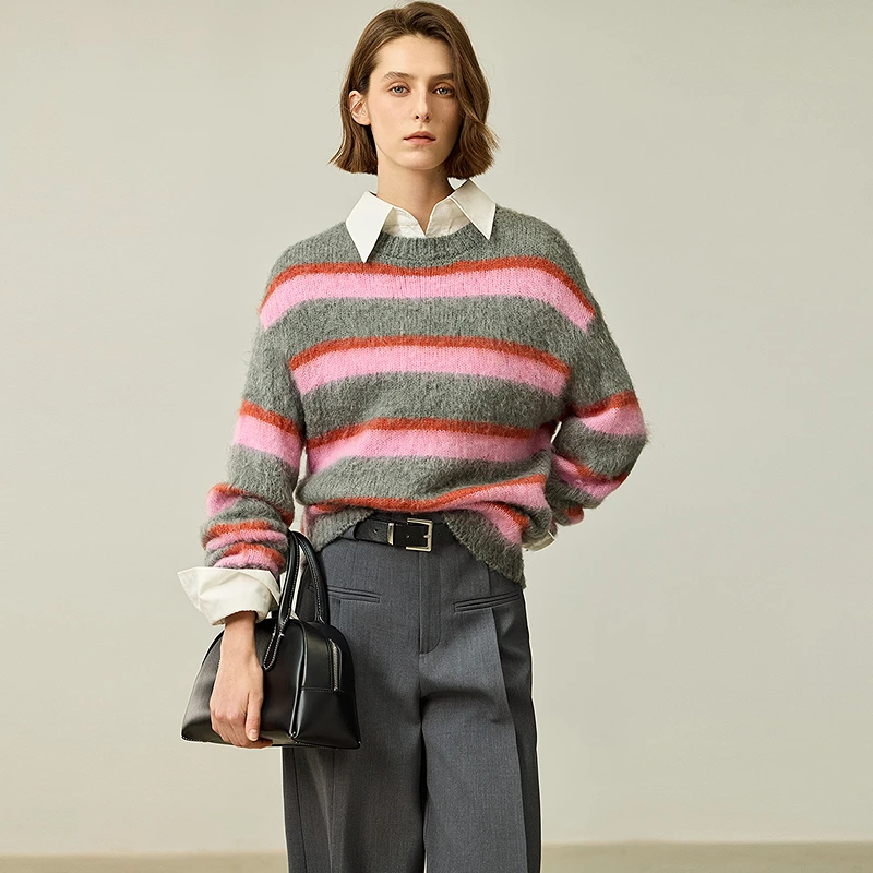 【大瑶专属】LILY2024冬新款女装毛针织衫124409TK906