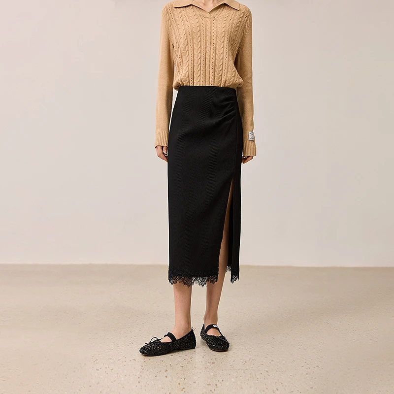 LILY冬新款女装半身裙124409C6931