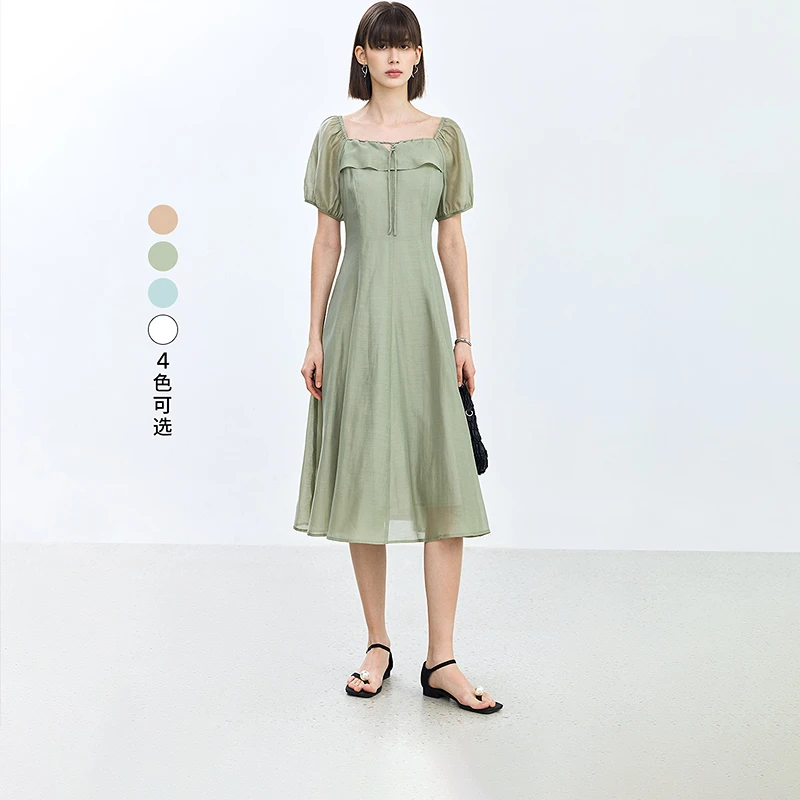 LILY2024夏新款女装连衣裙124229C7T55