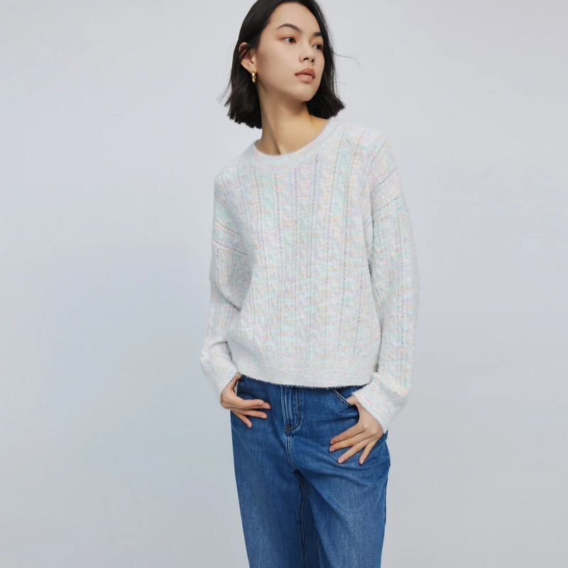 0300LILY2024春新款女装毛针织衫124129TK950