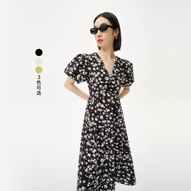 LILY2024夏新款女装连衣裙123209C7947