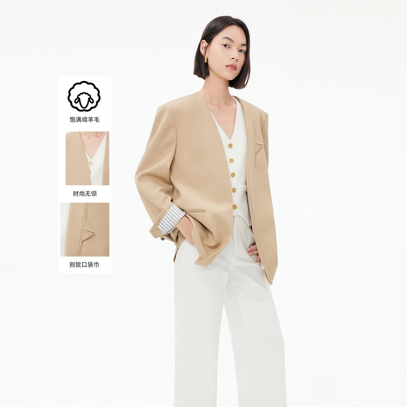 【大瑶专属】LILY2023秋新款女装西装123349C2905