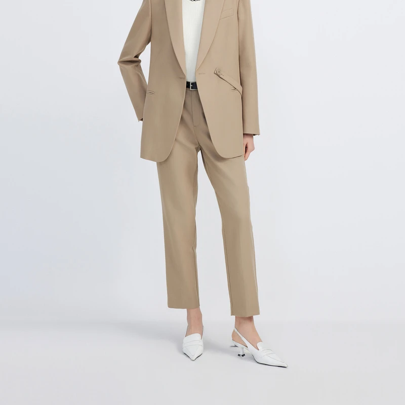 LILY2024春新款女装裤子124139C5904