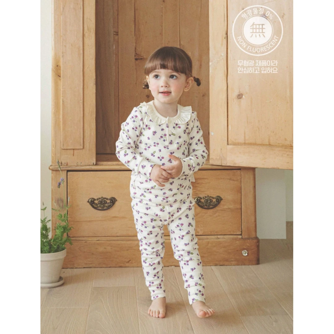 ※新款※ AGIROOM【偏小款、韩国儿童秋冬瘦版内衣套装】【尺码：90-130】