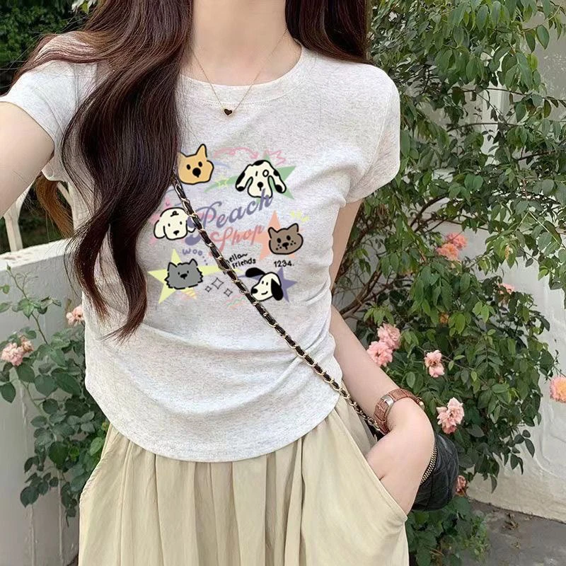 产后外穿哺乳衣收腰正肩短袖T恤喂奶衣夏季新款修身月子服上衣