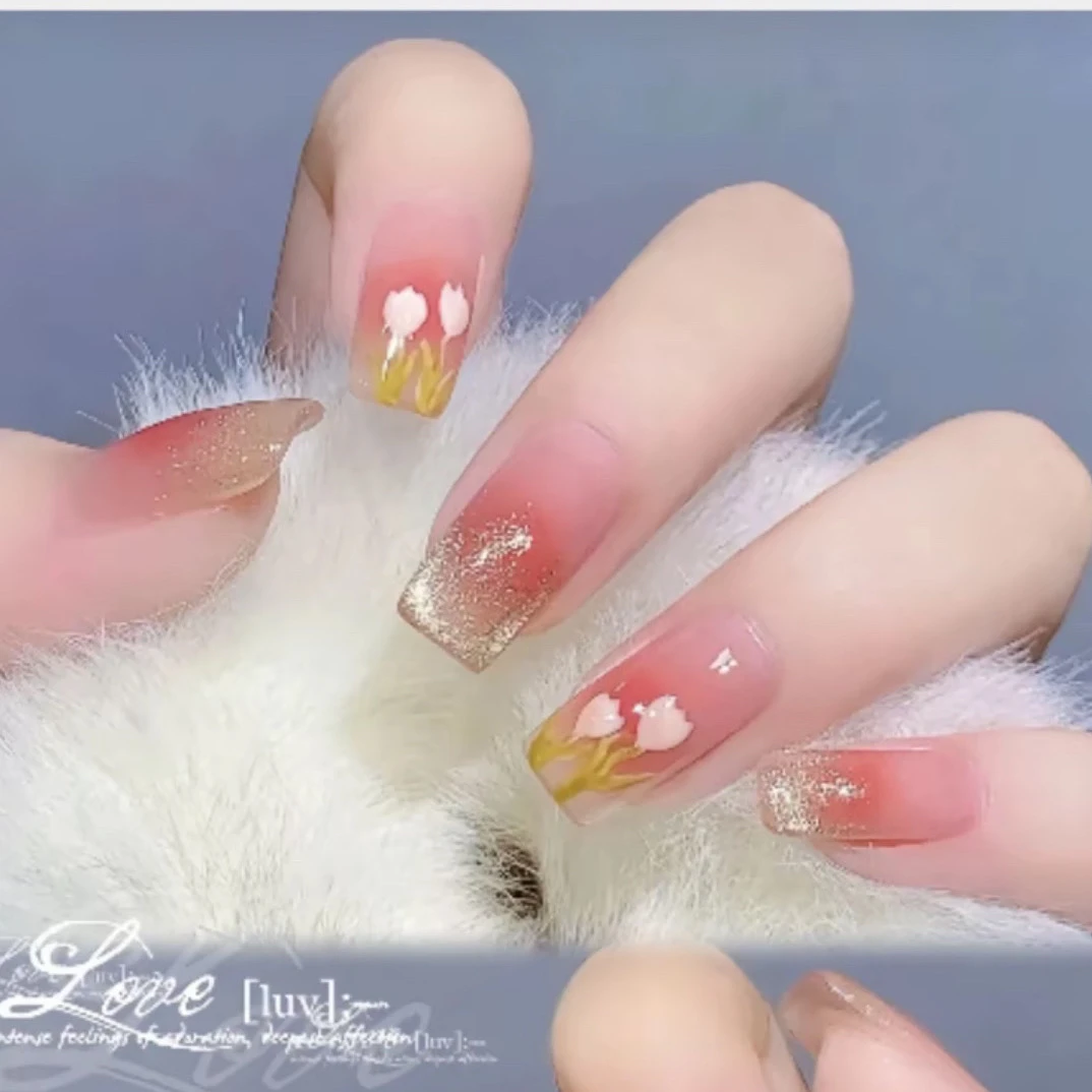 纯手工穿戴甲紫色韵味4.0 S码