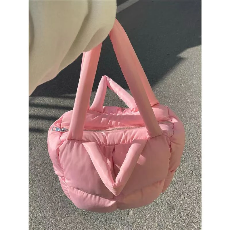 韩版女包2025新款百搭单肩包秋冬季羽绒服包大容量时尚手提托特包