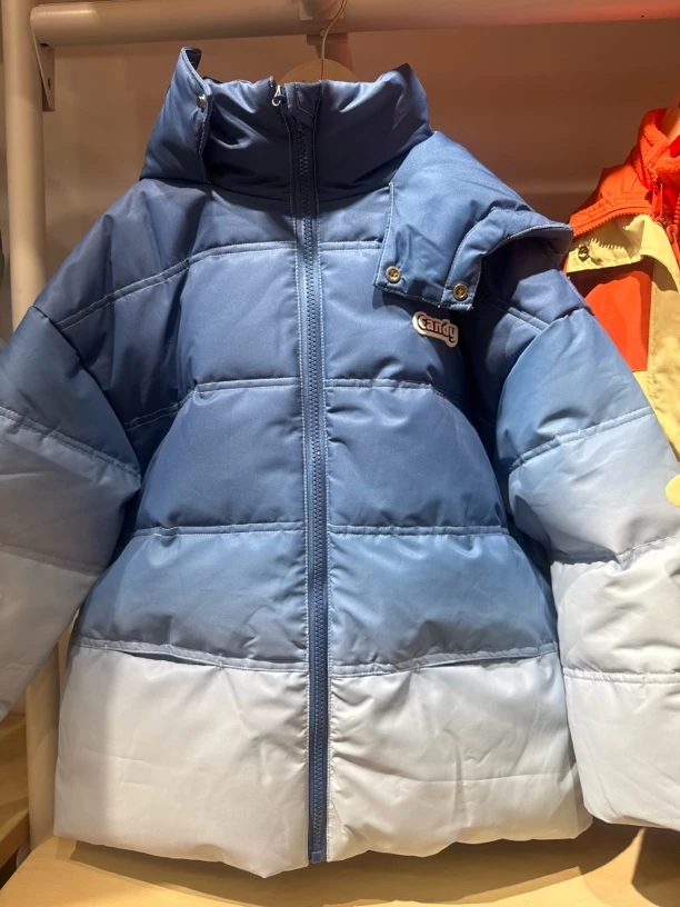 DB童装2024冬新款男中大童羽绒保暖加厚中款儿童羽绒服外套