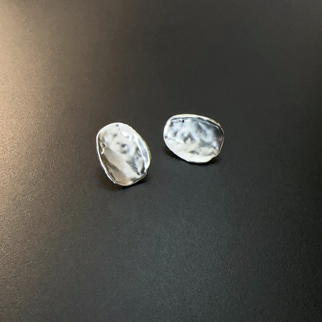 925银耳饰 925银简约耳环片装银耳饰个性EDAgs 0111