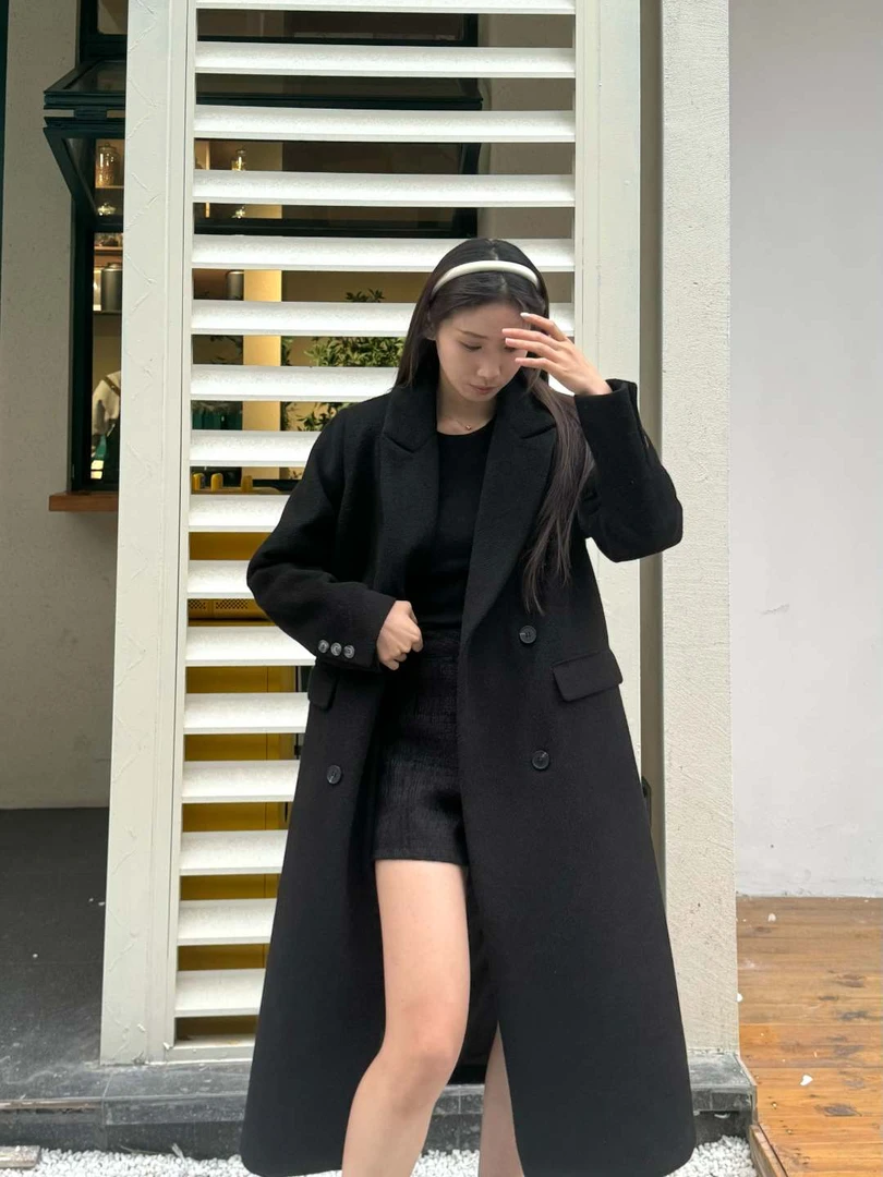 大衣女2024秋冬新款韩系气质高级牛奶绒大衣宽松外套