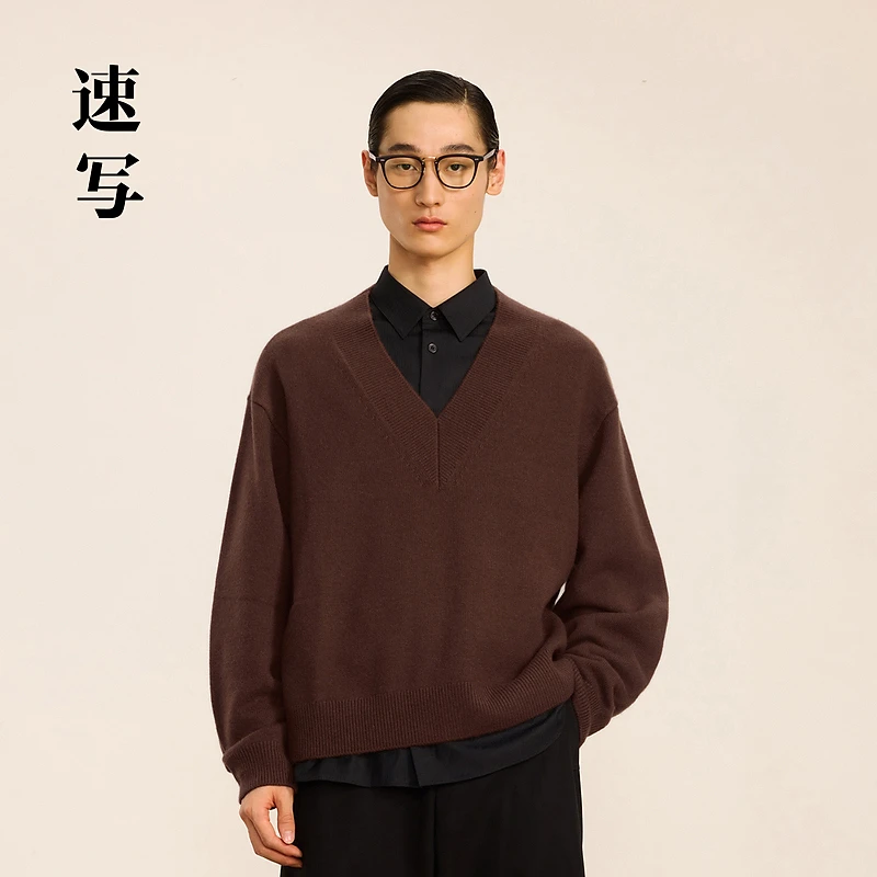 【商场同款】速写男装2024秋新品H型毛衫宽松休闲长袖9O9311460