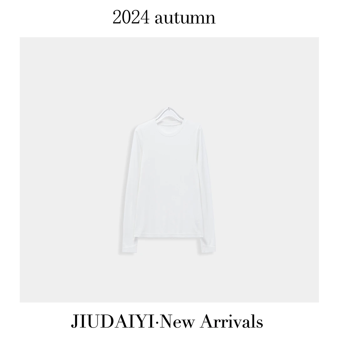 玖黛衣【随心搭】秋季新款休闲百搭打底长袖T恤TXP33096