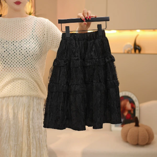 【米拉】女童洋气半身裙秋冬季新款中大童时尚裙子