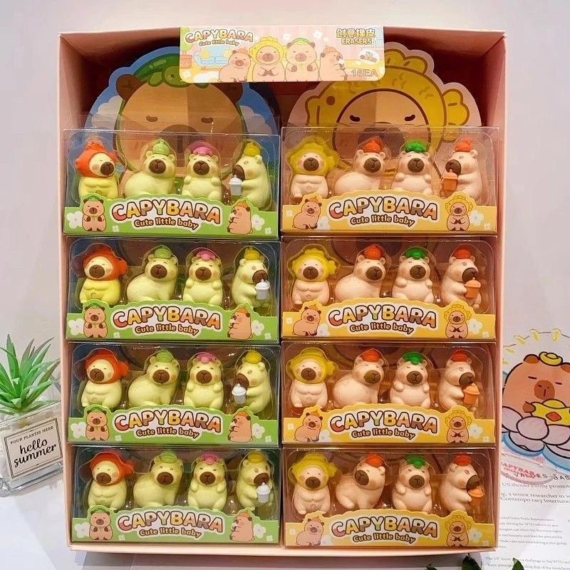 （对对碰+许愿色，直播间拆袋)卡通水果款橡皮皮