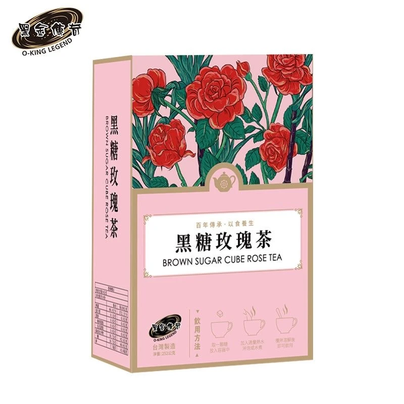 黑金传奇中国台湾大姨妈红糖茶黑糖玫瑰茶红糖块小包装正宗生理期