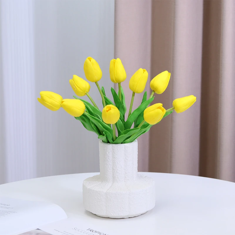 ins北欧风仿真花郁金香假花摆设干花花束拍照道具家居装饰花摆件