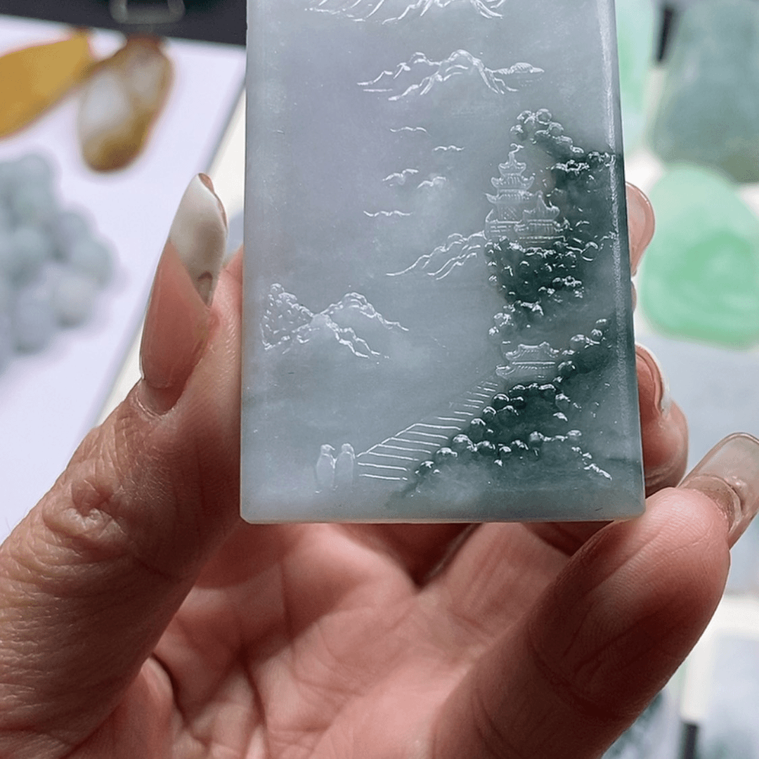 【闪购商品】定制翡翠未镶嵌冷**底