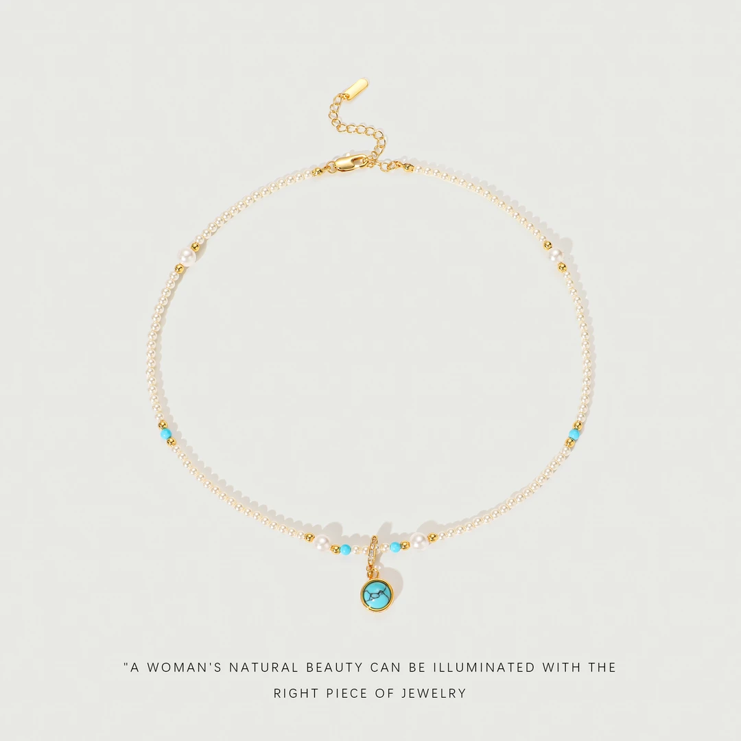 【水草纹】法式经典气质百搭高级感项链A204