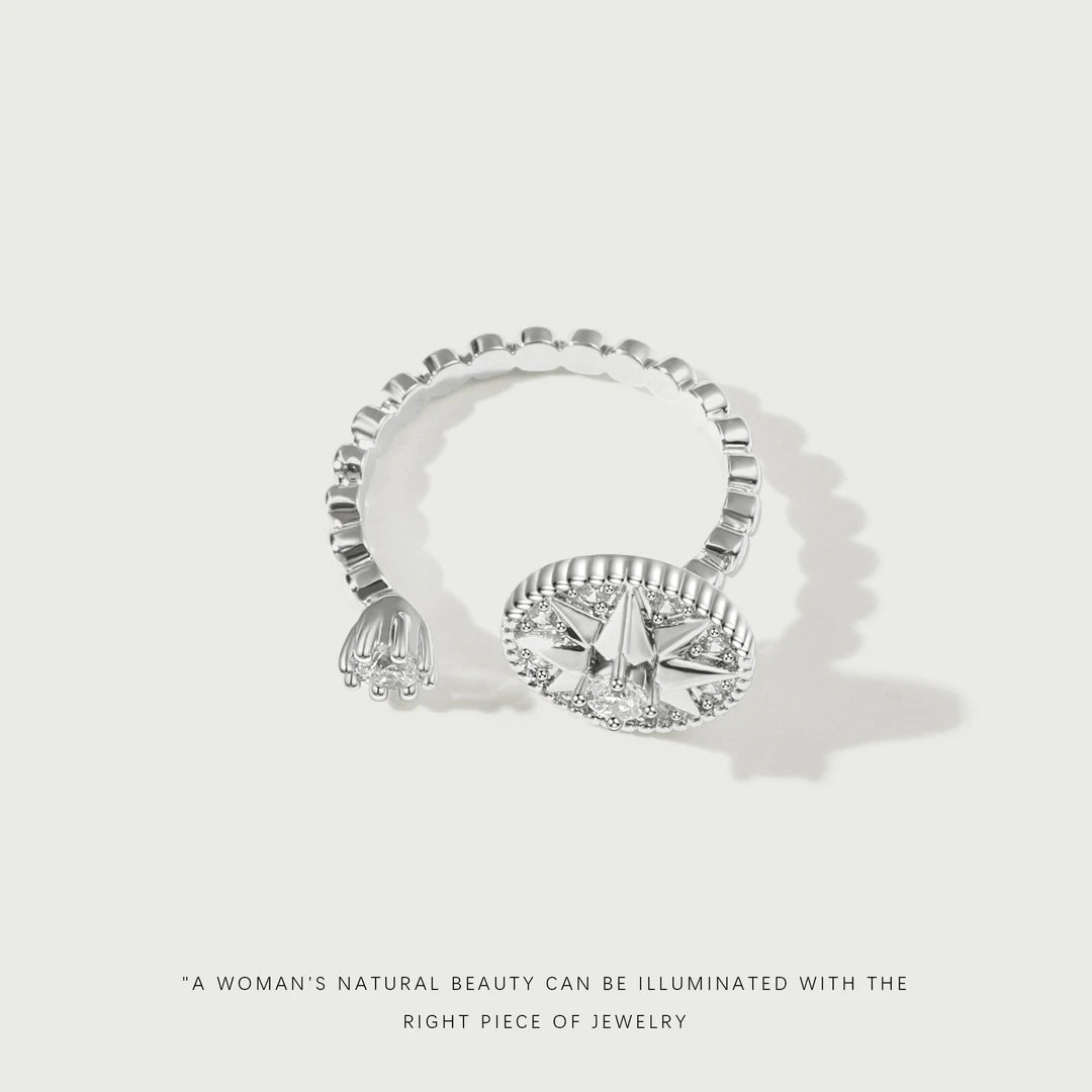 【指尖罗盘】法式限定高奢百搭戒指 A166