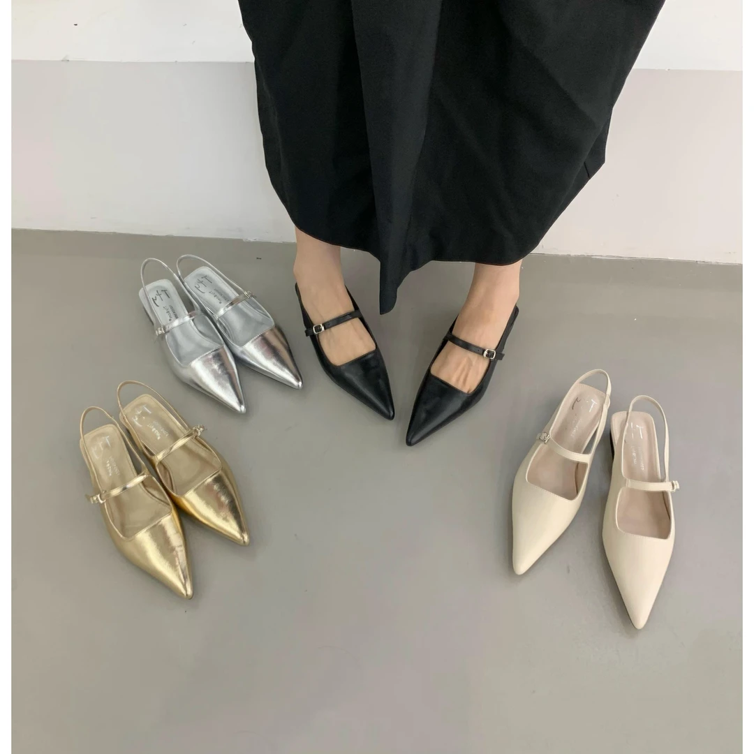 低跟气质百搭平跟凉鞋小众包头外穿凉鞋一脚蹬夏季网红拖鞋仙女风