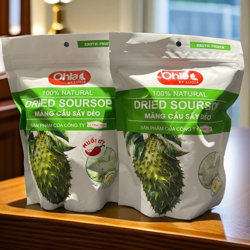 越南代购Ohla刺果番荔枝干原味/辣味新鲜水果干500克袋装休闲零食