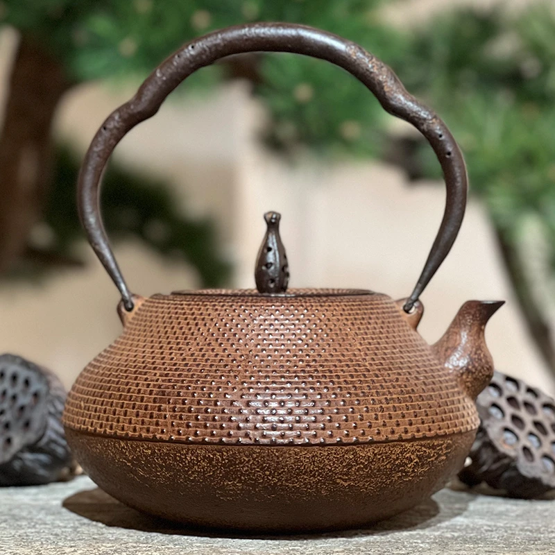 11002清末作霰纹瓢型铁瓶