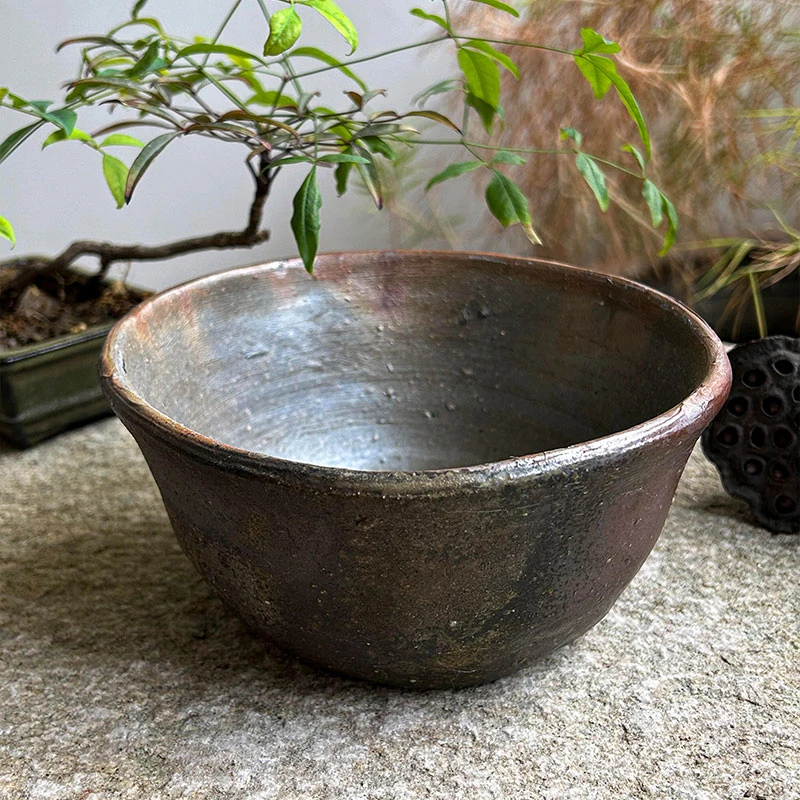 明治时期古备前建水茶碗