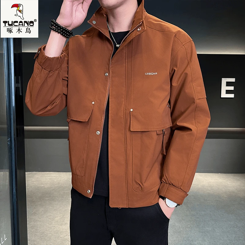 TUCANO/啄木鳥春秋休闲男外套时尚防风男士夹克潮流立领帅气上衣