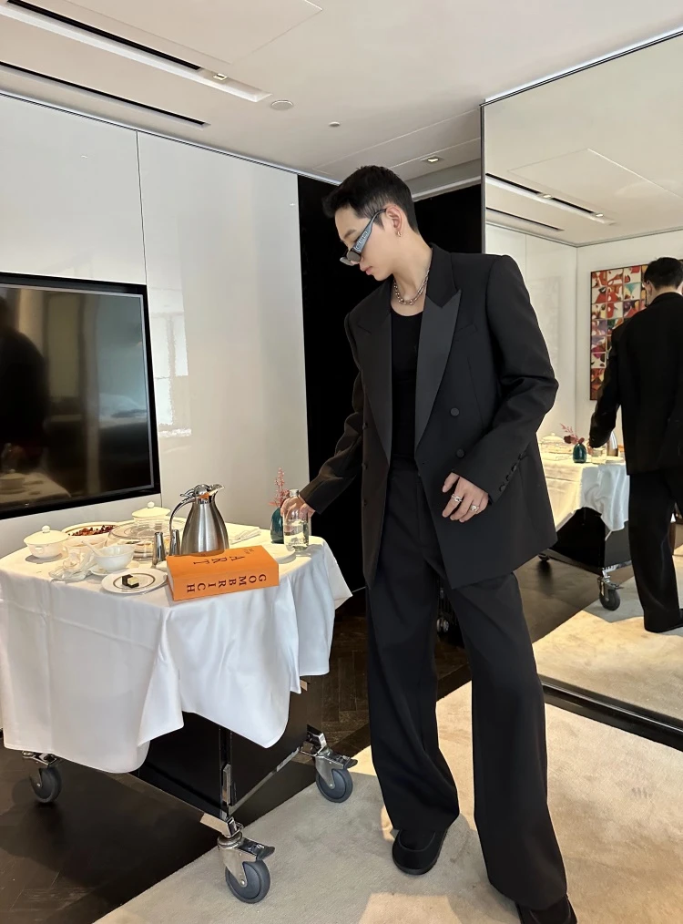 威廉威 男女同款原版1:1 【吸烟装2万5】杨树林高定30精梳羊毛C631