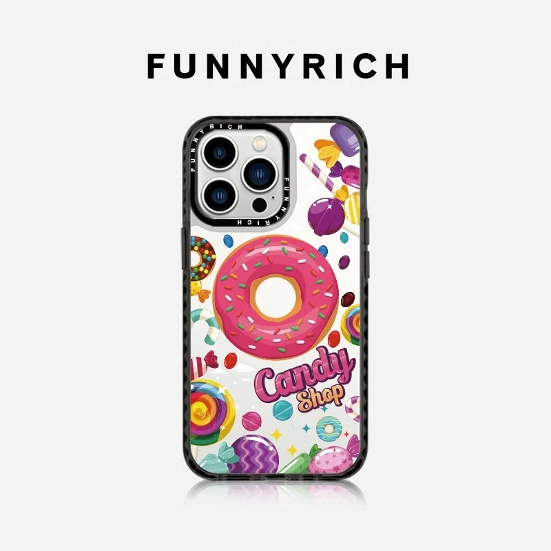 FUNNYRICH甜甜圈适用iphone16Pro Max手机壳磁吸苹果15保护套女14