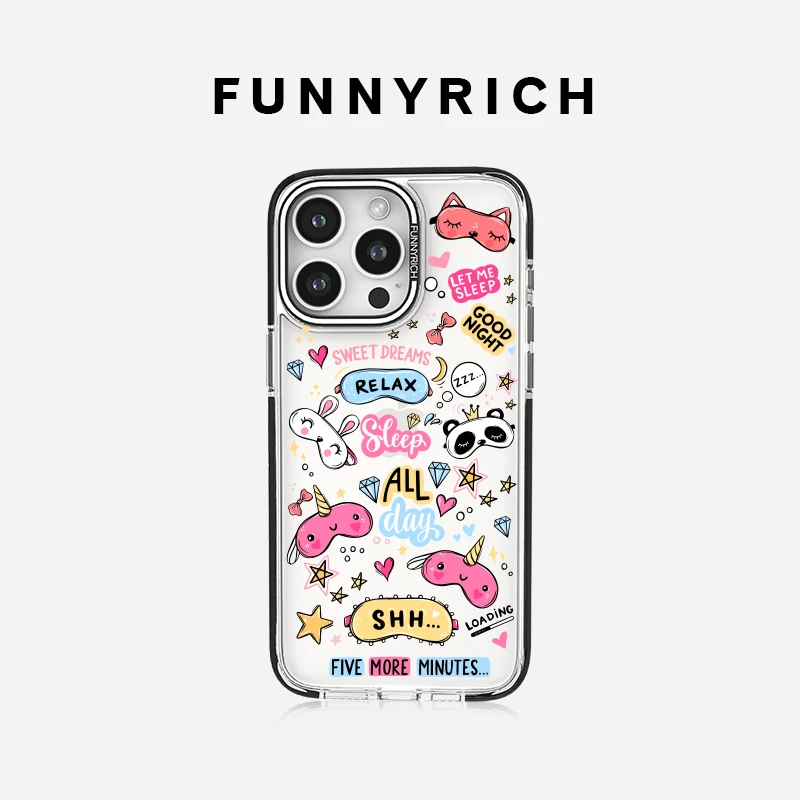 FUNNYRICH去睡觉吧适用苹果17ProMax手机壳iPhone16磁吸15新款14