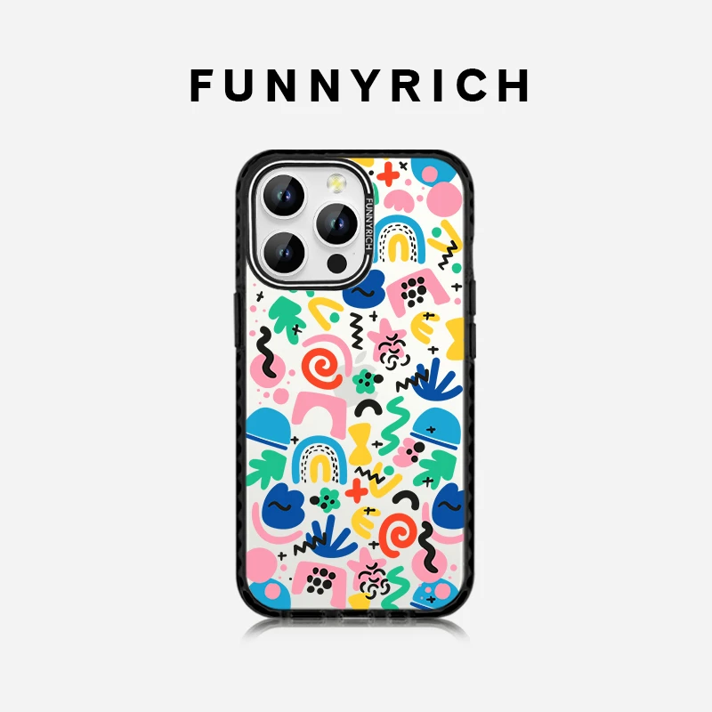 FUNNYRICH幻想曲适用iPhone16ProMax手机壳新款磁吸苹果15保护套