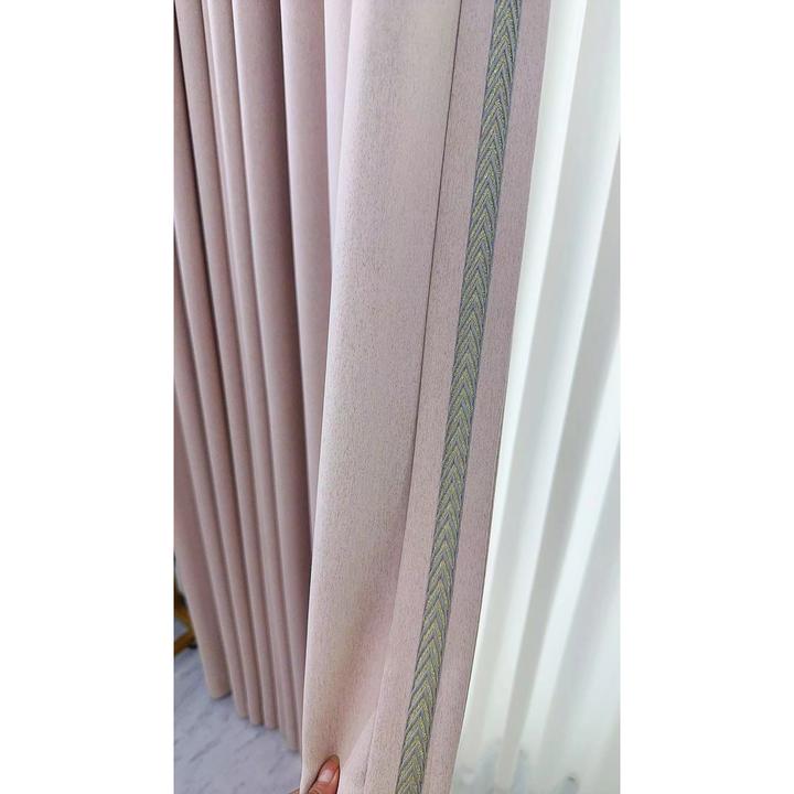 【波丝雪芙妮莫兰迪】正反面同颜色同面料全遮光纯色柔肤感免洗窗帘