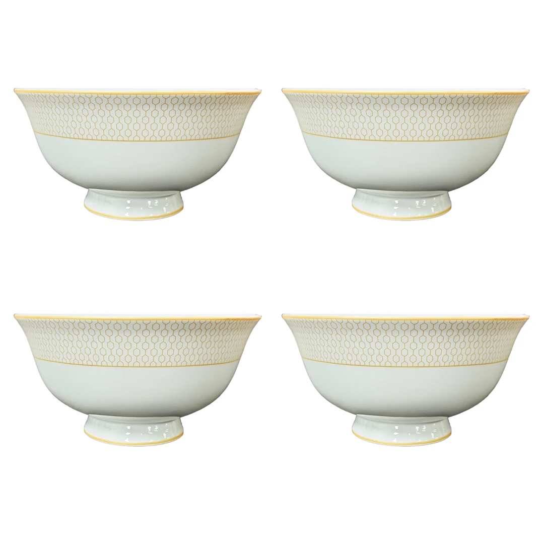 8601#6寸高脚面碗四个一盒（碗口直径15.5cm）