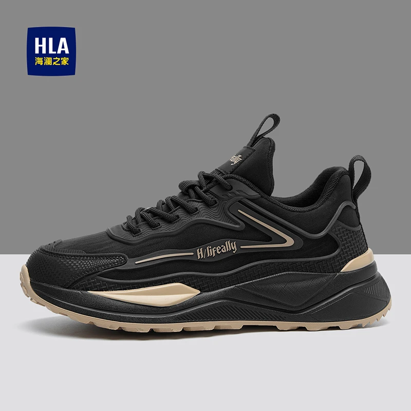 海澜之家运动鞋男鞋2025年新款增高户外休闲鞋老爹鞋网面鞋跑步鞋