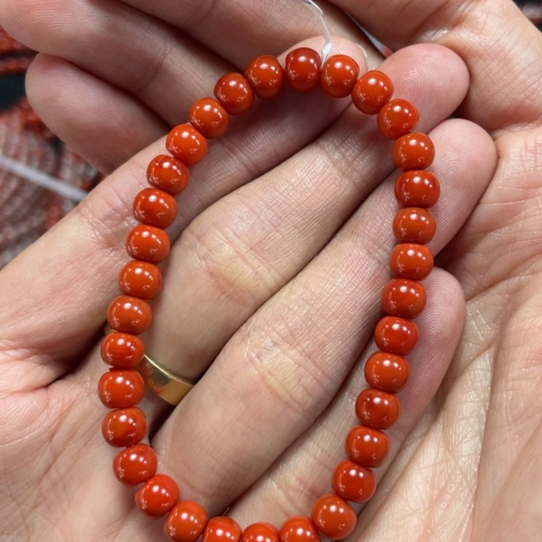 【闪购商品】定制南红玛瑙未镶嵌手串