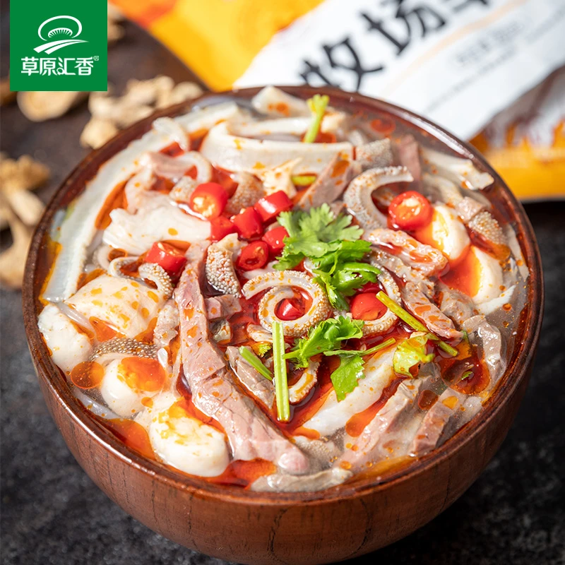 乌兰布统牧场羊杂内蒙古全熟羊杂汤250g×1袋辣味