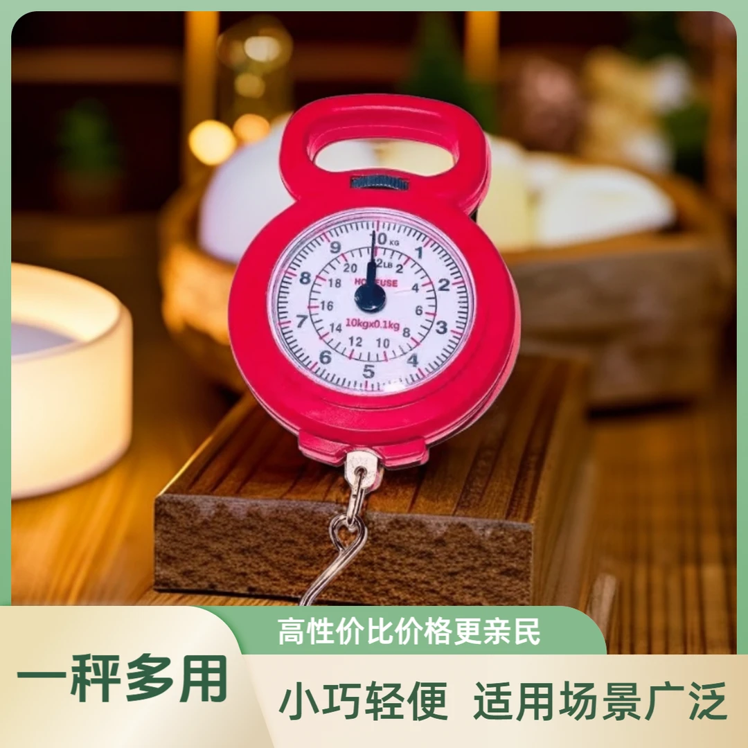 【家用手提弹簧秤】13便携式小型家用弹簧挂钩随身快递秤小巧方便