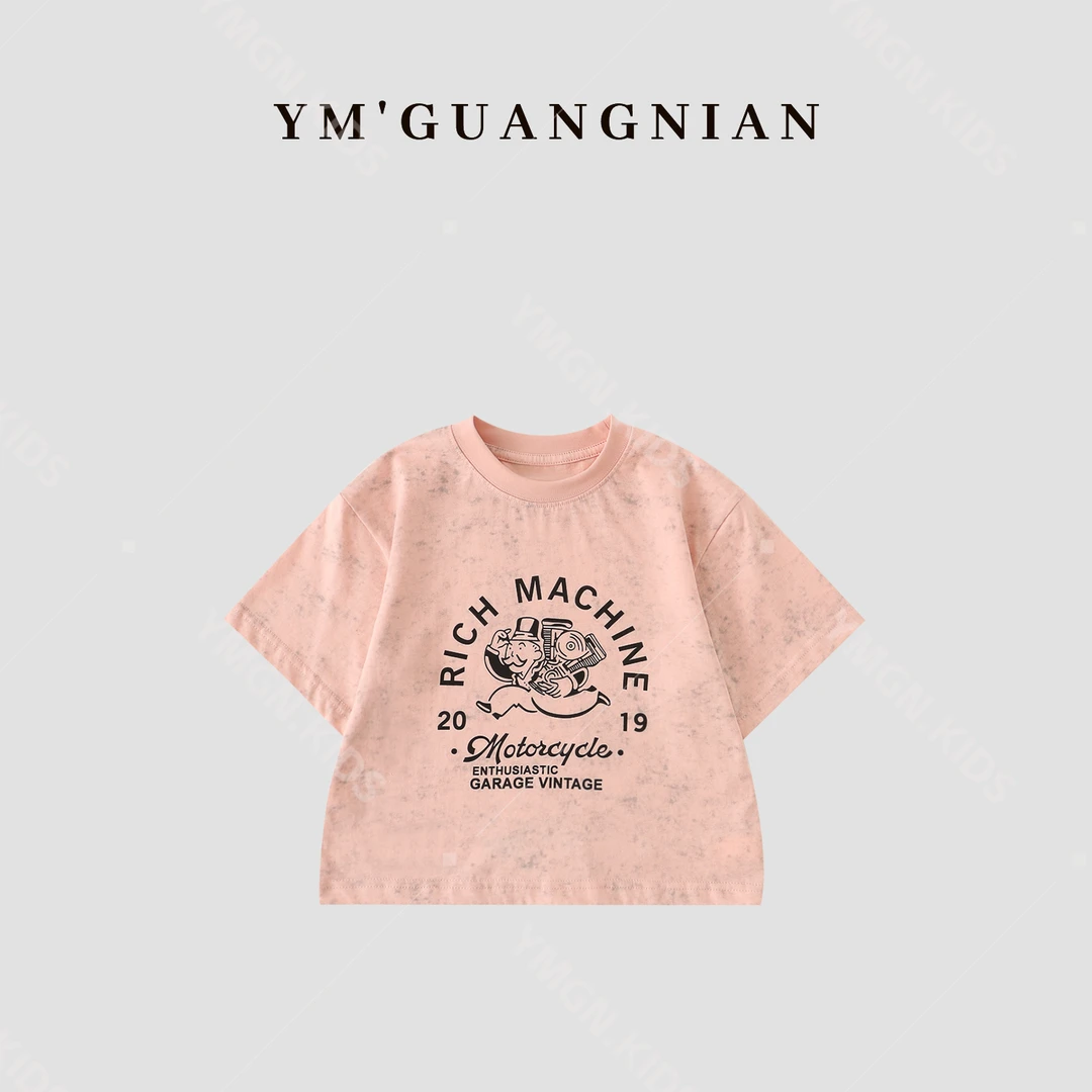 【幼棉光年】夏款新品小童短袖儿童韩版百搭舒适休闲T恤 121915