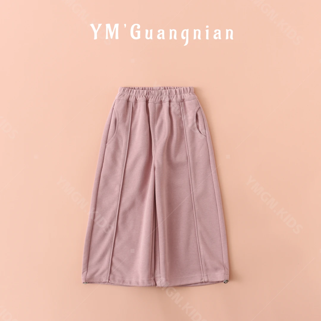 【幼棉光年】春秋新款女童阔腿裤韩版时尚简约百搭休闲裤5262199