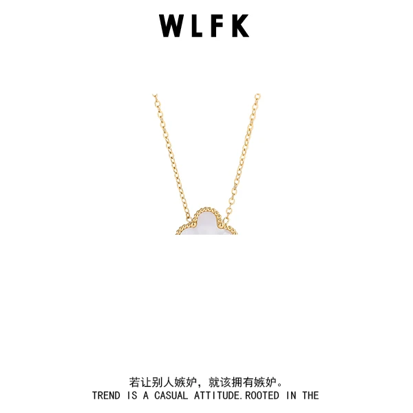 钛钢项链 四叶草项链女锁骨链网红轻奢简约显瘦时尚配饰00472