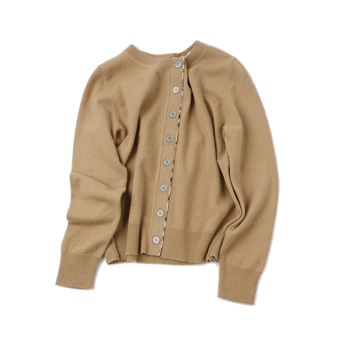 【百搭宽松针织开衫】绵羊.毛YS24MY929时尚休闲简约纯色针织开衫