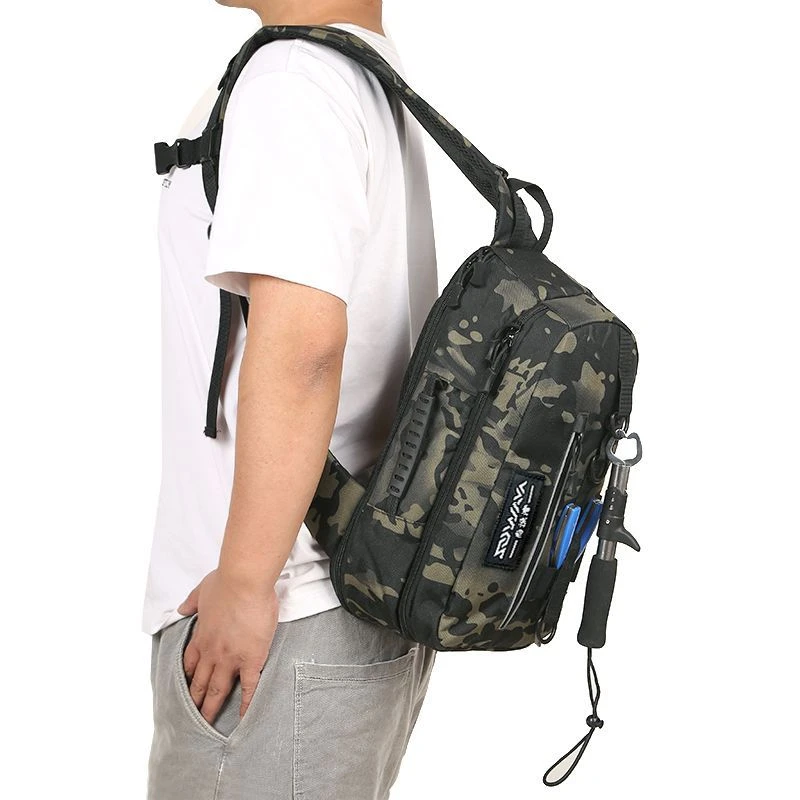 防水渔具包路亚包多功能腰包斜挎包大容量鱼竿包专用收纳包渔具包