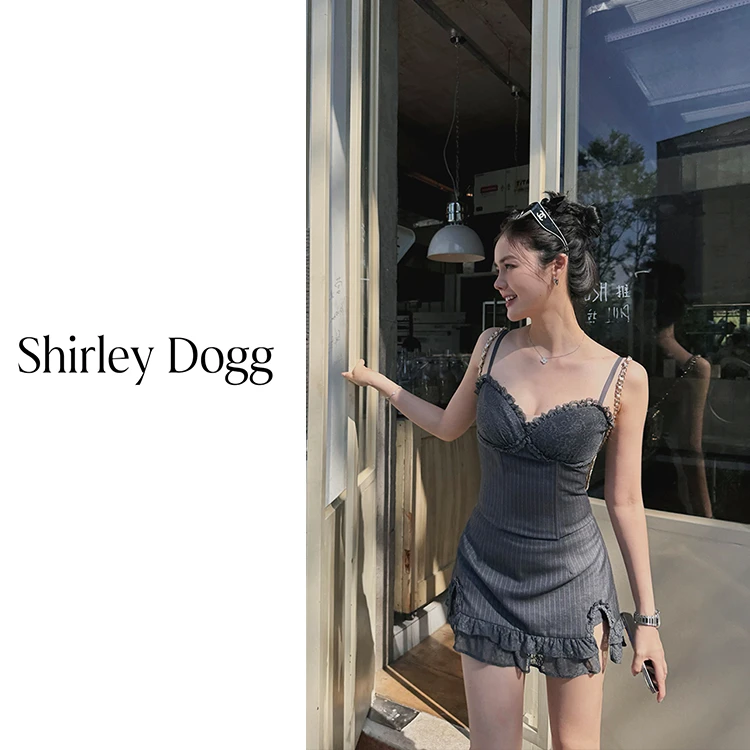 汤元家sd 甜美风蕾丝花边吊带加半裙套装