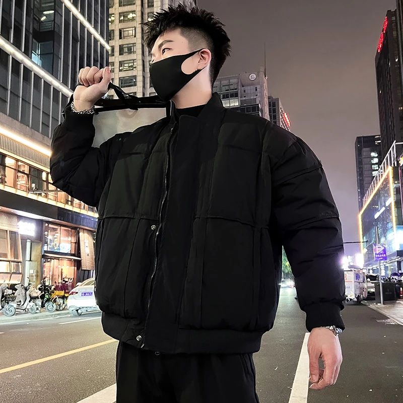 棒球领棉服男款冬季爆款外套2024新款加厚保暖棉袄子潮牌痞帅棉衣